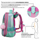 Ранец BRAUBERG SHINY, 2 отделения, с брелоком, 