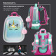 Ранец BRAUBERG SHINY, 2 отделения, с брелоком, 