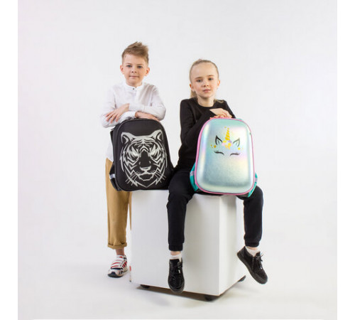 Ранец BRAUBERG SHINY, 2 отделения, с брелоком, 