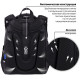 Ранец BRAUBERG SHINY, 2 отделения, с брелоком, 
