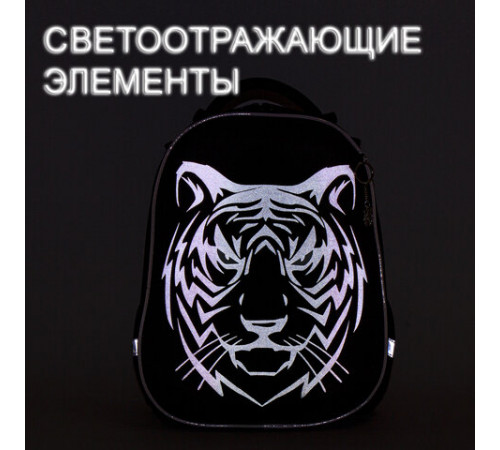 Ранец BRAUBERG SHINY, 2 отделения, с брелоком, 