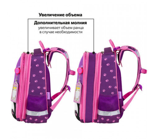 Ранец ЮНЛАНДИЯ EXTRA с дополнительным объемом, 2 отделения, 