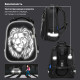 Ранец BRAUBERG SHINY, 2 отделения, с брелоком, 