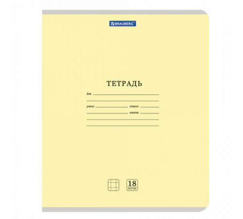 Тетрадь 18 л. BRAUBERG 