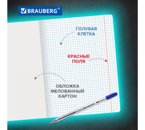 Тетради 12 л. КОМПЛЕКТ 10 шт. BRAUBERG КЛАССИКА, клетка, обложка картон, ЗЕЛЕНАЯ, 106650