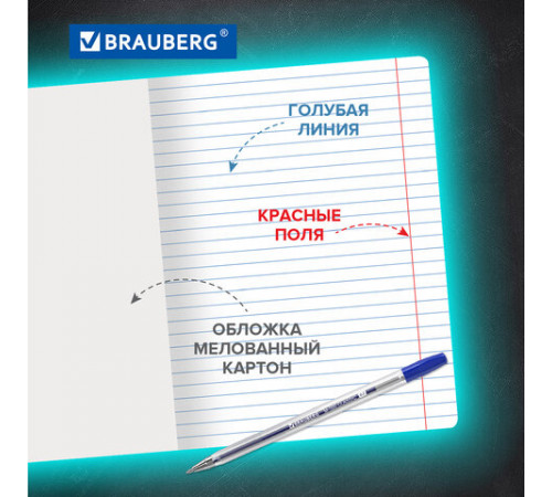Тетради ДЭК 18 л. КОМПЛЕКТ 20 шт. BRAUBERG КЛАССИКА, линия, обложка картон, АССОРТИ (5 видов), 106729