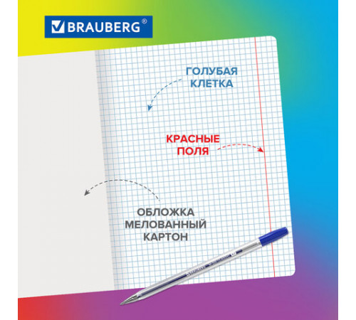 Тетради ДЭК 18 л. КОМПЛЕКТ 10 шт., BRAUBERG, клетка, обложка картон, Котики, 106757