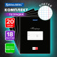 Тетради ДЭК 18 л., КОМПЛЕКТ 20 шт., BRAUBERG КЛАССИКА, клетка, обложка картон, ЧЕРНАЯ, 106969
