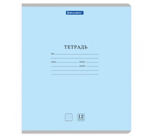 Тетради ДЭК 12 л. КОМПЛЕКТ 10 шт. BRAUBERG КЛАССИКА NEW, линия, обложка картон, АССОРТИ, 107051