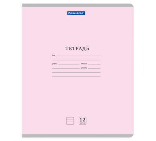 Тетради ДЭК 12 л. КОМПЛЕКТ 10 шт. BRAUBERG КЛАССИКА NEW, линия, обложка картон, АССОРТИ, 107051