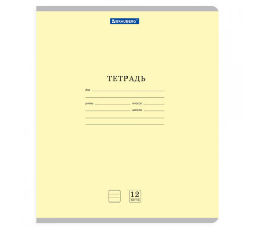 Тетради ДЭК 12 л. КОМПЛЕКТ 10 шт. BRAUBERG КЛАССИКА NEW, линия, обложка картон, АССОРТИ, 107051