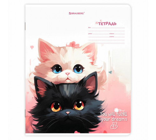 Тетради ДЭК 18 л. КОМПЛЕКТ 10 шт. BRAUBERG, клетка, обложка картон, 