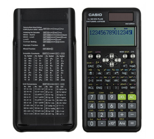 Калькулятор инженерный CASIO FX-991ES PLUS-2 (162х77 мм), 417 функций, двойное питание, сертифицирован для ЕГЭ, FX-991ESPLUS-2S
