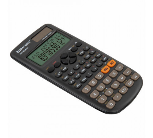 Калькулятор инженерный BRAUBERG SC-82MSС (165х84 мм), 240 функций, 10+2 разрядов, двойное питание, 271722