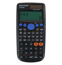 Калькулятор инженерный BRAUBERG SC-82ESP (165х84 мм), 252 функции, 10+2 разрядов, двойное питание, 271723
