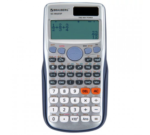 Калькулятор инженерный BRAUBERG SC-991ESP (165х84 мм), 417 функций, 10+2 разрядов, двойное питание, 271725