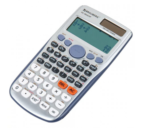 Калькулятор инженерный BRAUBERG SC-991ESP (165х84 мм), 417 функций, 10+2 разрядов, двойное питание, 271725