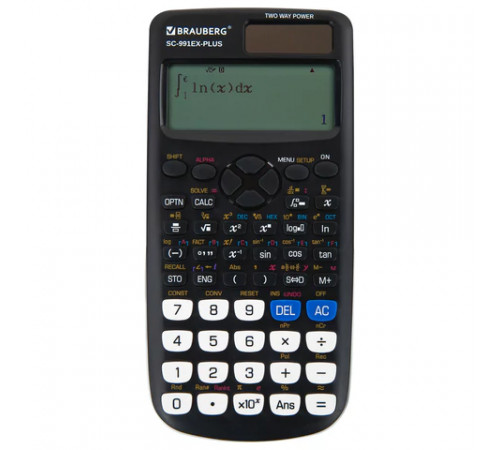 Калькулятор инженерный BRAUBERG SC-991EX-Plus (165х84 мм), 552 функции,10+2 разрядов, двойное питание, 271726