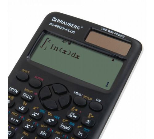 Калькулятор инженерный BRAUBERG SC-991EX-Plus (165х84 мм), 552 функции,10+2 разрядов, двойное питание, 271726
