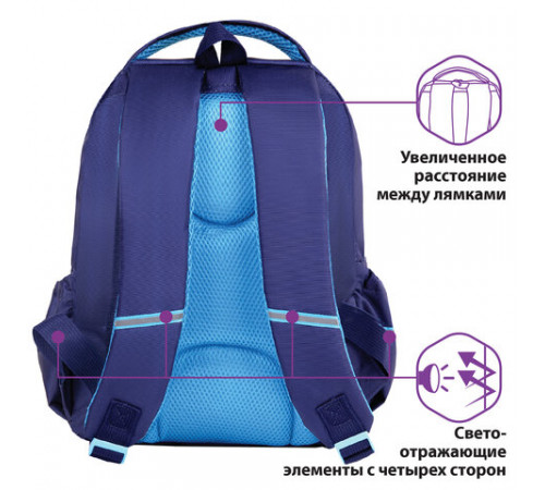 Рюкзак ЮНЛАНДИЯ MILD, 2 отделения, эрго-спинка, 