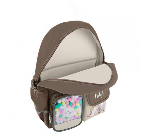 Рюкзак BRAUBERG PASTEL с термонашивками в комплекте, 