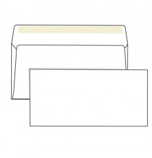 Конверты Е65 (110х220 мм), клей, 80 г/м2, КОМПЛЕКТ 1000 шт., 00075