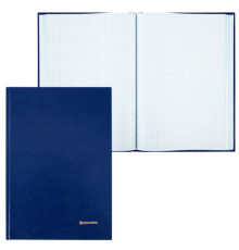 Книга учета 160 л., клетка, твердая, бумвинил, блок офсет, А4 200х290 мм, BRAUBERG, 130182