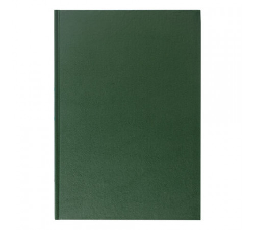 Книга учета 96 л., клетка, твердая, бумвинил, блок офсет, А4 200х290 мм, BRAUBERG, зеленая, 130222