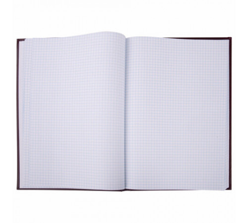 Книга учета 96 л., клетка, твердая, бумвинил, офсет, герб, А4 (200х290 мм), BRAUBERG, бордовая, 130276