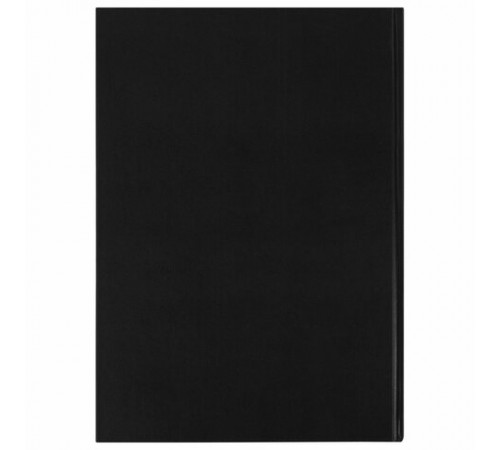 Книга учета 96 л., клетка, твердая, бумвинил, офсет, наклейка, А4 (200х290 мм), BRAUBERG, черная, 130278