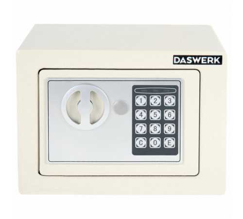 Сейф мебельный DASWERK (ДАСВЕРК) SC-170EL (170х230х170 мм), электронный замок, бежевый, 291340
