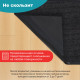 Коврик придверный 90х150 см, ЧЕРНЫЙ, влаго-грязезащитный, 450 г/м2, ребристый, PRIMILA (ПРИМИЛА) EXTRA, 701031