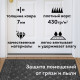 Коврик придверный 40х60 см, СЕРЫЙ, грязезащитный, 430 г/м2, фактурный рисунок ЧЕШУЙКИ, ЛЮБАША, 701058