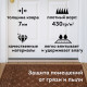 Коврик придверный 40х60 см, ВЕНГЕ, грязезащитный, 430 г/м2, фактурный рисунок ЧЕШУЙКИ, ЛЮБАША, 701059