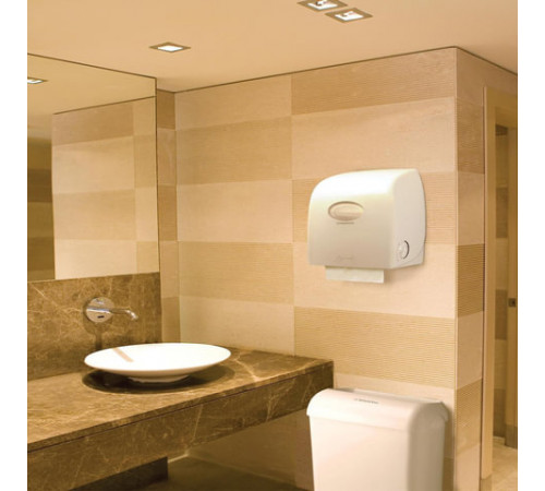 Контейнер для мусора, 43 л, KIMBERLY-CLARK Aquarius, белый, 56,9х42,2х29 см, 6993