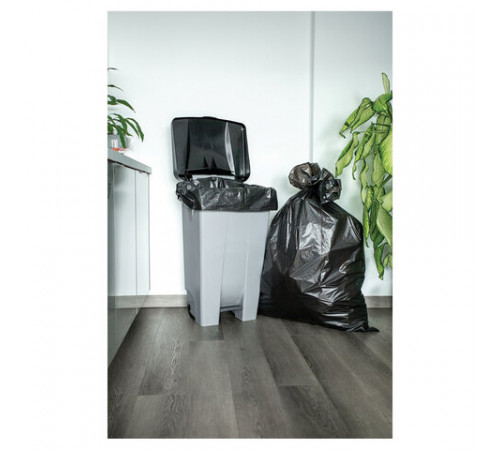 Мешки для мусора 240 л, черные, в рулоне 20 шт., ПВД, 35 мкм, 130х90 см, PACLAN 