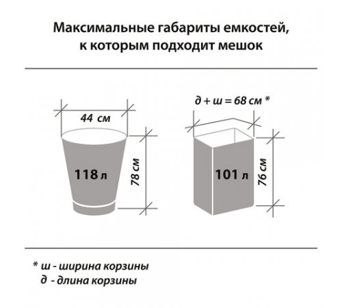 Мешки для мусора 120 л, черные, в рулоне 10 шт., прочные, ПНД 18 мкм, 70х110 см, LAIMA, 601386