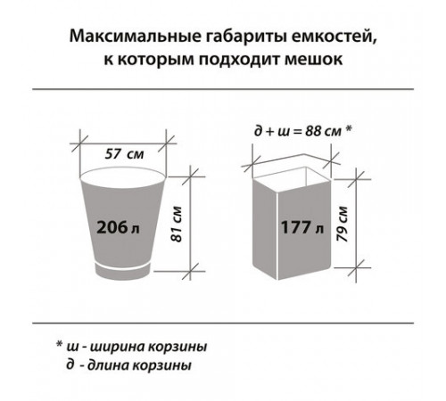 Мешки для мусора 160 л черные в рулоне 10 шт. особо прочные, ПВД 100 мкм, 90х110 см, LAIMA, 601798