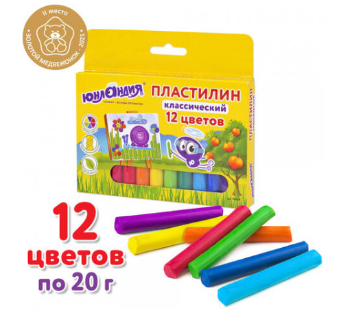 Пластилин классический ЮНЛАНДИЯ 