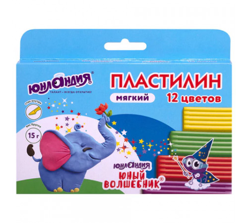 Пластилин мягкий ЮНЛАНДИЯ 