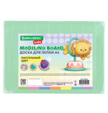 Доска для лепки А4, 280х200 мм, BRAUBERG KIDS, пастельные цвета, ассорти, 7 отделений, 274255