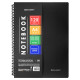 Тетрадь обложка пластик, А4, 120 л., спираль пластик, клетка, BRAUBERG 
