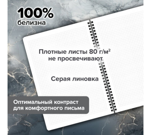 Тетради ДЭК А4 96 л. КОМПЛЕКТ 2 шт., BRAUBERG, гребень, клетка, 80 г/м2, Soft-Touch, 