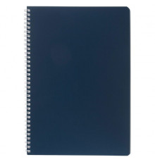 Тетрадь А4, 96 л., HATBER, гребень, клетка, Soft-touch ламинация, СОЛО 