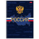 Тетрадь А4, 160 л., HATBER, спираль, клетка, обложка твердая, глянцевая ламинация, 