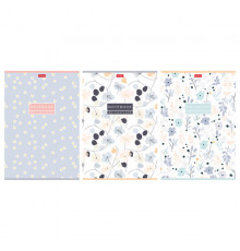 Тетрадь А4, 80 л., HATBER, скоба, клетка, Soft-touch ламинация, 