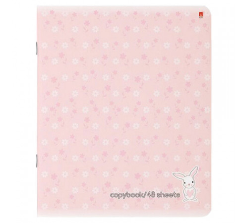 Тетрадь А5 48 л. АЛЬТ скоба, клетка, Soft Touch, 