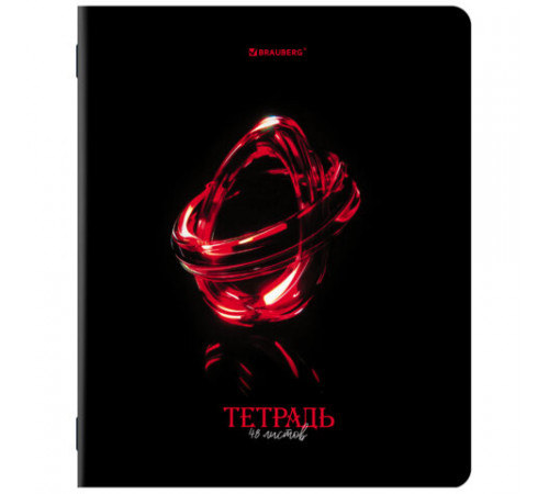 Тетради ДЭК А5 48 л. КОМПЛЕКТ 5 шт. BRAUBERG, скоба, клетка, глянцевый лак, 