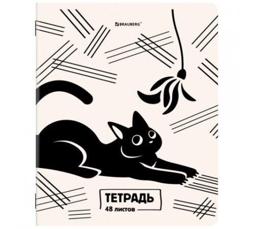 Тетради ДЭК А5 48 л. КОМПЛЕКТ 5 шт. BRAUBERG, скоба, клетка, TWIN-лак, 