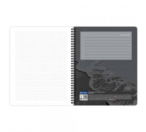 Тетради ДЭК А5 48 л. КОМПЛЕКТ 4 шт., BRAUBERG, гребень, клетка, 80 г/м, Soft-Touch, 